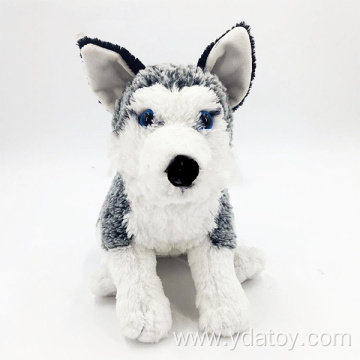 Realistic plush husky toys